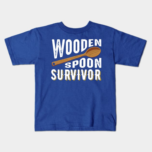 Wooden Spoon Survivor 1 Kids T-Shirt by lacalao